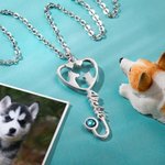 Personalised Stethoscope Name Necklace for Veterinarians