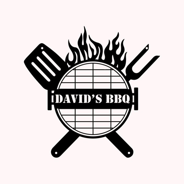 Décoration Personnalisé Signe d'art Mural Métal Barbecue