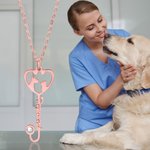Personalised Stethoscope Name Necklace for Veterinarians