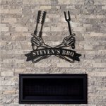 Décoration Personnalisé Signe d'art Mural Métal Barbecue