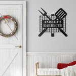 Decorazioni artistiche da parete in metallo personalizzate per il barbecue