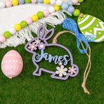 Custom Colorful Name Easter Bunny Decorations