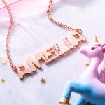 Personalisierte Fantasy Einhorn Name Halskette Geschenk für Sie