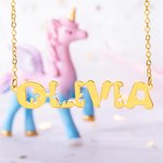 Personalisierte Fantasy Einhorn Name Halskette Geschenk für Sie