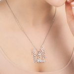 Personalized Children's Drawing Graffiti Necklace Gift for Mom Grandma