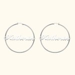 Personalized Name Hoop Earrings