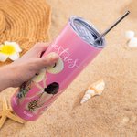 Personalized Besties' Back Stainless Steel Tumbler for Best Friends