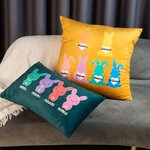 Custom hart paashaas kussenhoes