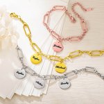 Individuelles rundes Armband mit Familiennamen