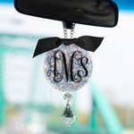 Custom Glitter Rear View Mirror Charm