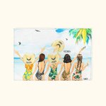 Customized Besties' Back Beach Holiday Style Multi-Functional Tapestry