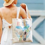 Customized Besties' Back Beach Holiday Style Canvas Bag
