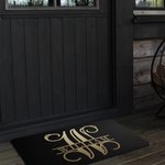 Felpudo personalizado con monograma y nombre