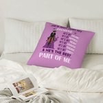 Personalizar No es sólo mi caballo Funda de cojín Funda de cojín para ella