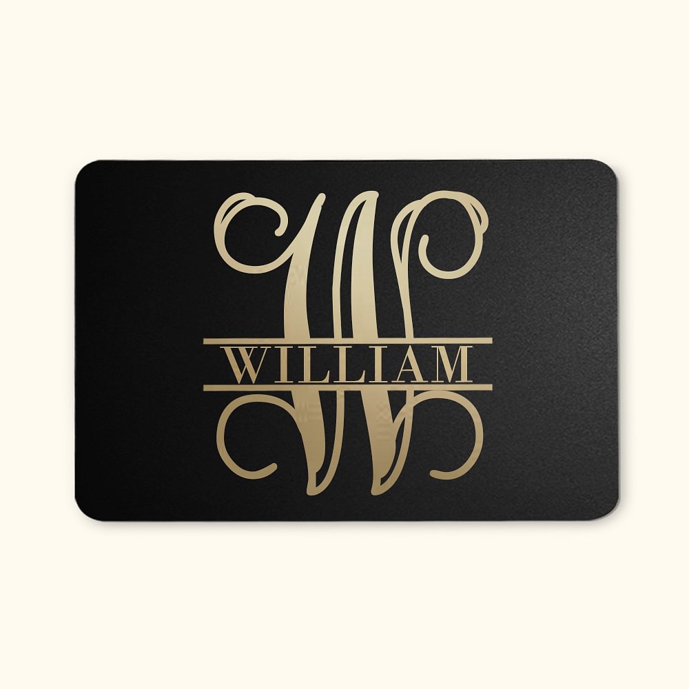 Paillasson Monogramme Personnalisé avec Nom