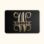 Felpudo personalizado con monograma y nombre