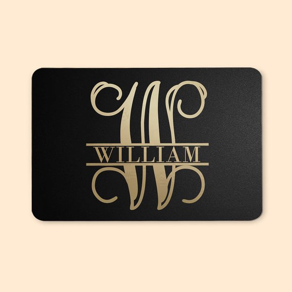 Monogram Doormat with Name