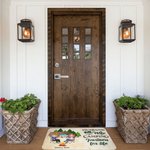 Personalised Enjoyable Camping Life Welcome Doormat with Name Birthday Housewarming Gift for Couple