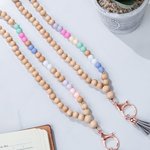 Personalised Morse Code Wooden Beaded Lanyard