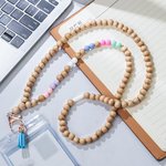 Personalised Morse Code Wooden Beaded Lanyard