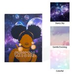 Personalised Curly Hair Girl Frameless Canvas Decorative Painting