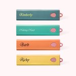 Nom Personnalisé Ensemble de couverts Portable La paille de blé Couteau fourchette Cuillère Baguettes