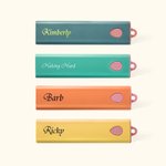 Custom Portable Wheat Straw Cutlery Set with Name Knife Fork Spoon Chopsticks