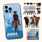 Personalized Just a Girl Who Loves Horse Phonecase for iPhone Gift for Horse Rider