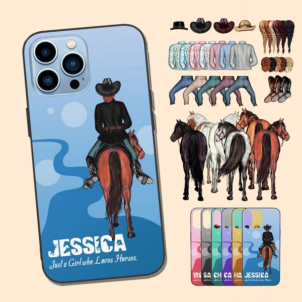 Just a Girl Who Loves Horse Phonecase for iPhone