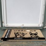 Customized Cute Dog Welcome Doormat