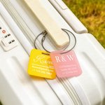 Personalized Acrylic Laser Luggage Tag Diaper Bag Baby Tag