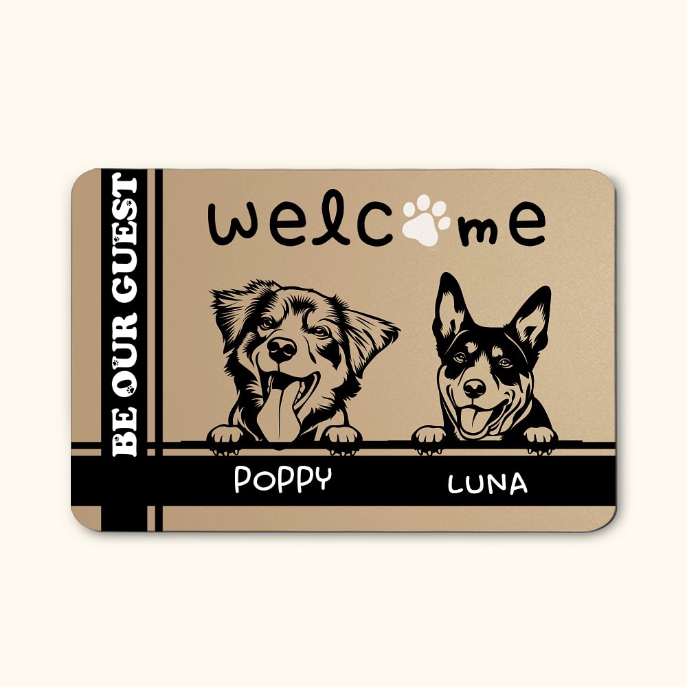 Customized Cute Dog Doormat CALLIE