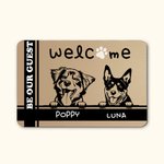 Customized Cute Dog Welcome Doormat