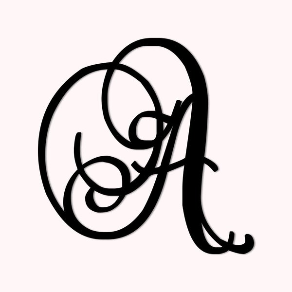 Benutzerdefinierte Initiale Metall Haus Tür Zeichen Kunst Dekor