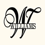 Custom Family Name Initial Metal Wall Sign for Housewarming Gift, Wedding Gift, Door Hanger Sign