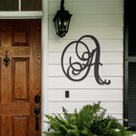 Custom Initial Metal Home Door Wall Sign Art Decor