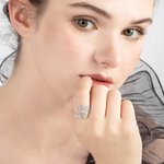 Custom Matte Finish Crown Name Ring