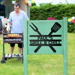 Personalised Grill Metal Wall Sign for Him Barbecue Outdoor Home Decor Dad Gifts