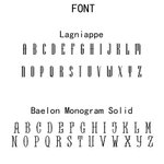 Set di 4 tovaglioli da cocktail in lino personalizzati con monogramma