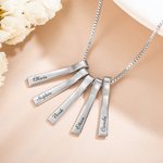 Personalized Name Xylophone Bar Necklace Gift for Mother