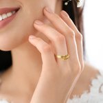 Anillo personalizado con dos nombres para regalar en San Valentín