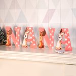 Personalised Lovely Animal Alphabet Nursery Wall Decor for Baby Room Decorations Gift for New Mom/Baby