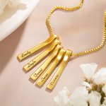 Personalized Name Xylophone Bar Necklace Gift for Mother