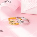 Anillo personalizado con dos nombres para regalar en San Valentín