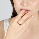 Anillo Apilable Vintage Fase Lunar Personalizado