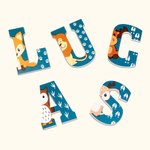 Personalised Lovely Animal Alphabet Nursery Wall Decor for Baby Room Decorations Gift for New Mom/Baby