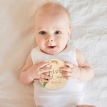 Personalized Newborn Photography Prop Milestone Cards Baby Shower Gift