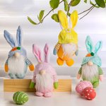 Personalised Easter Rabbit Gnome Plush Doll Home Decor Easter Ornaments
