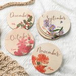 Personalized Newborn Photography Prop Milestone Cards Baby Shower Gift