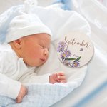 Personalized Newborn Photography Prop Milestone Cards Baby Shower Gift